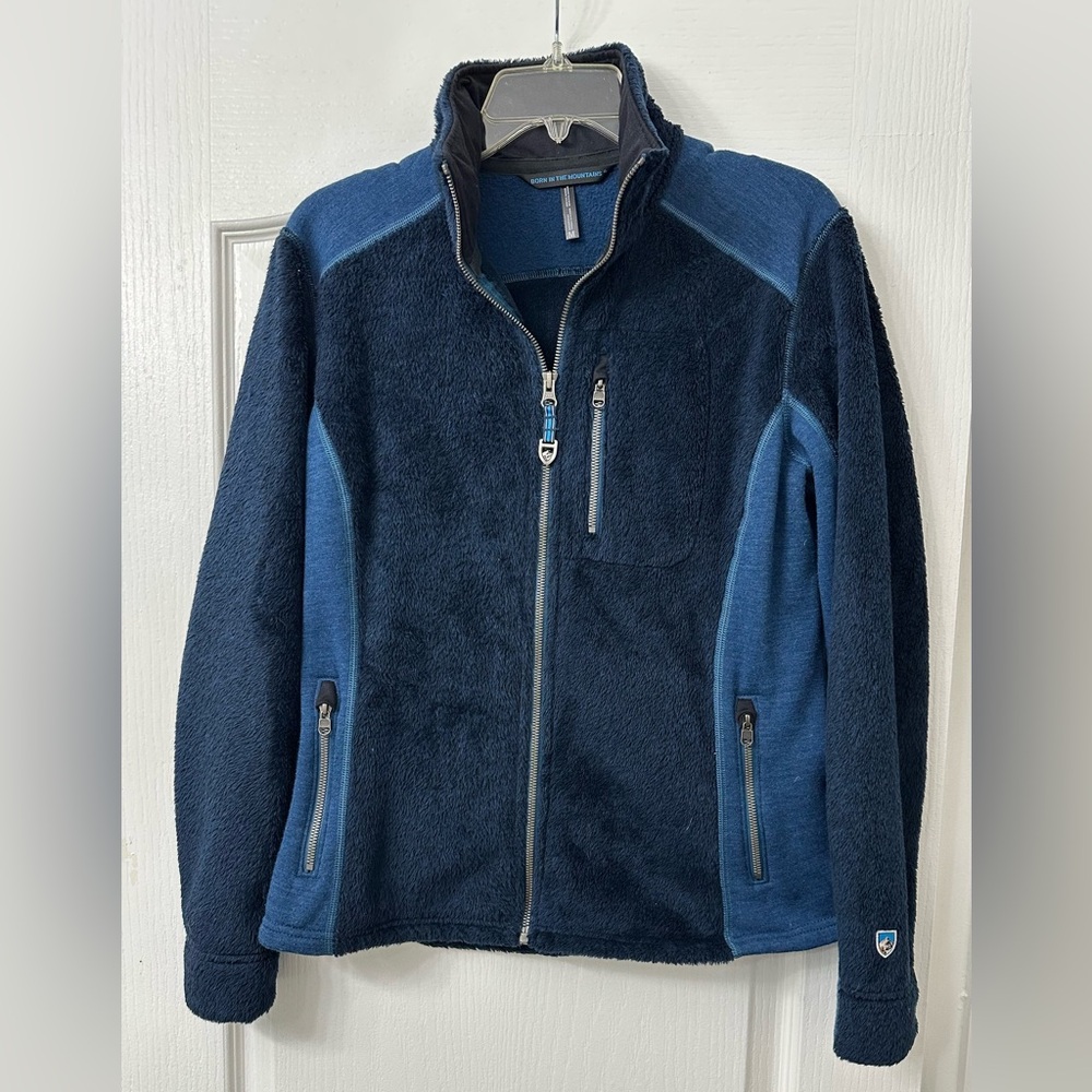 Women’s Blue Full-Zip Fleece Jacket